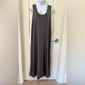 Indigenous Gray Sleeveless After-yoga Maxi Dress Size L